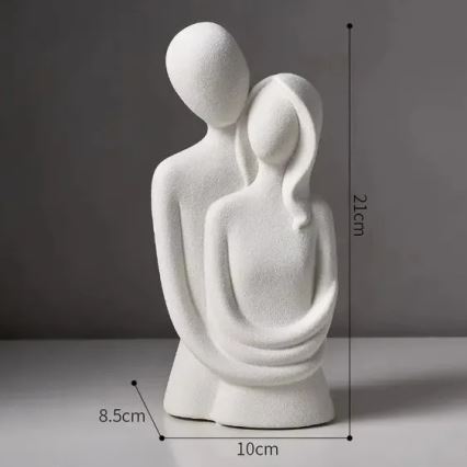 Keraminė stalo dekoracija 21x8,5x10 cm balta
