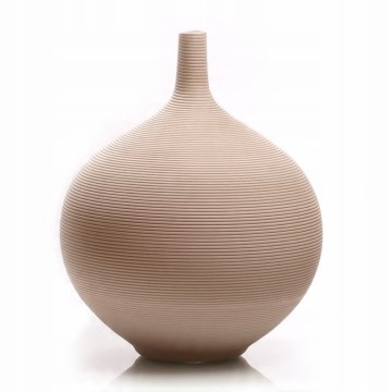 Keraminė vaza, 24 cm, smėlio spalvos