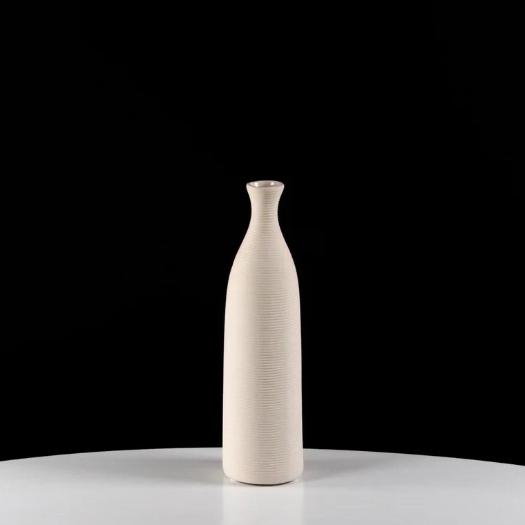 Keraminė vaza, 25 cm, balta