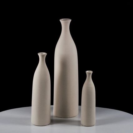 Keraminė vaza, 25 cm, balta