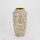 Keraminė vaza 25x13 cm balta/auksas/juoda