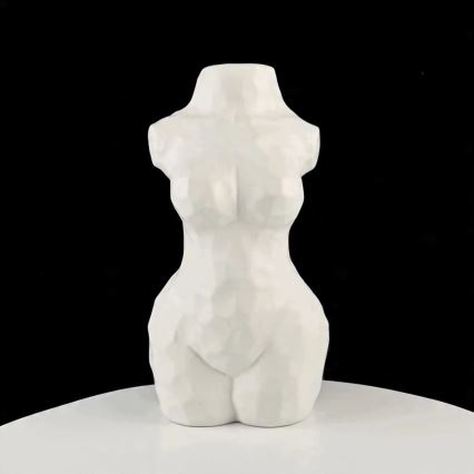 Keraminė vaza, 30 cm, balta