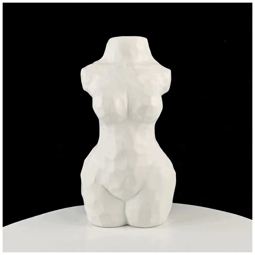 Keraminė vaza, 30 cm, balta