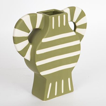 Keraminė vaza 32x30,8 cm žalia