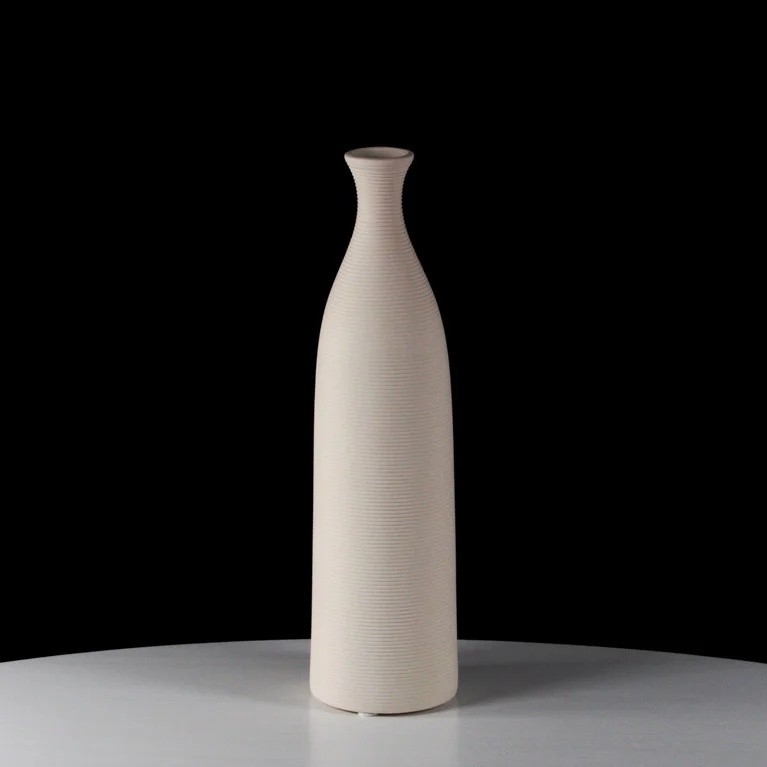 Keraminė vaza 33 cm, balta