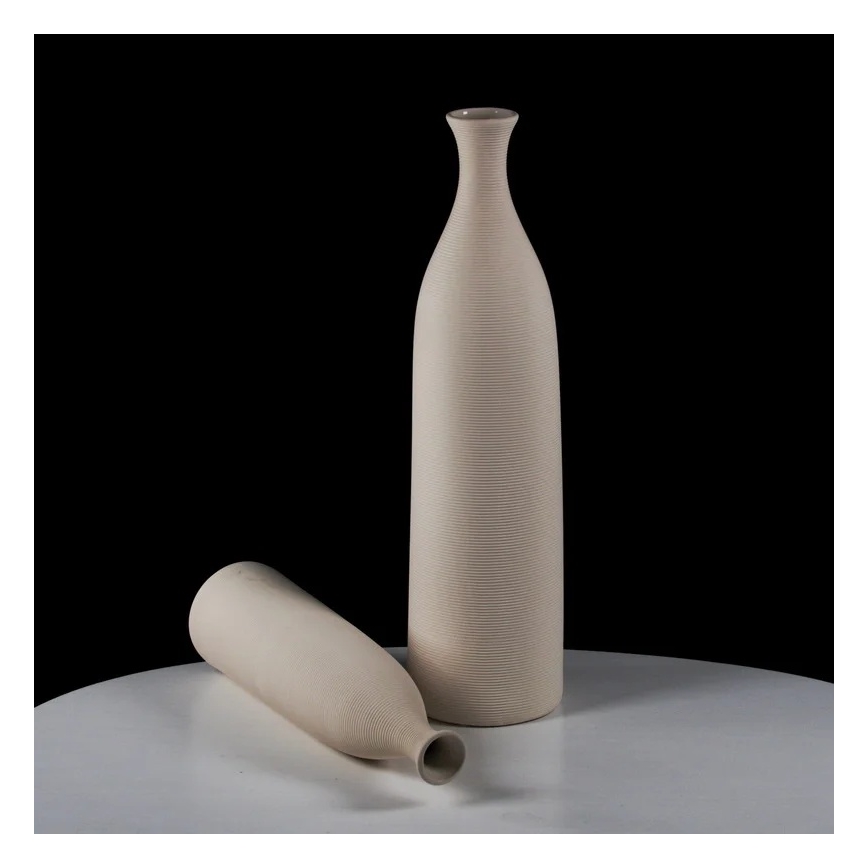 Keraminė vaza 33 cm, balta