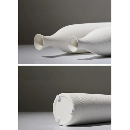 Keraminė vaza 33 cm, balta