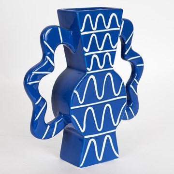 Keraminė vaza 37,5x35,5 cm mėlyna