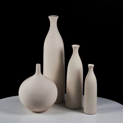 Keraminė vaza, 46 cm, balta