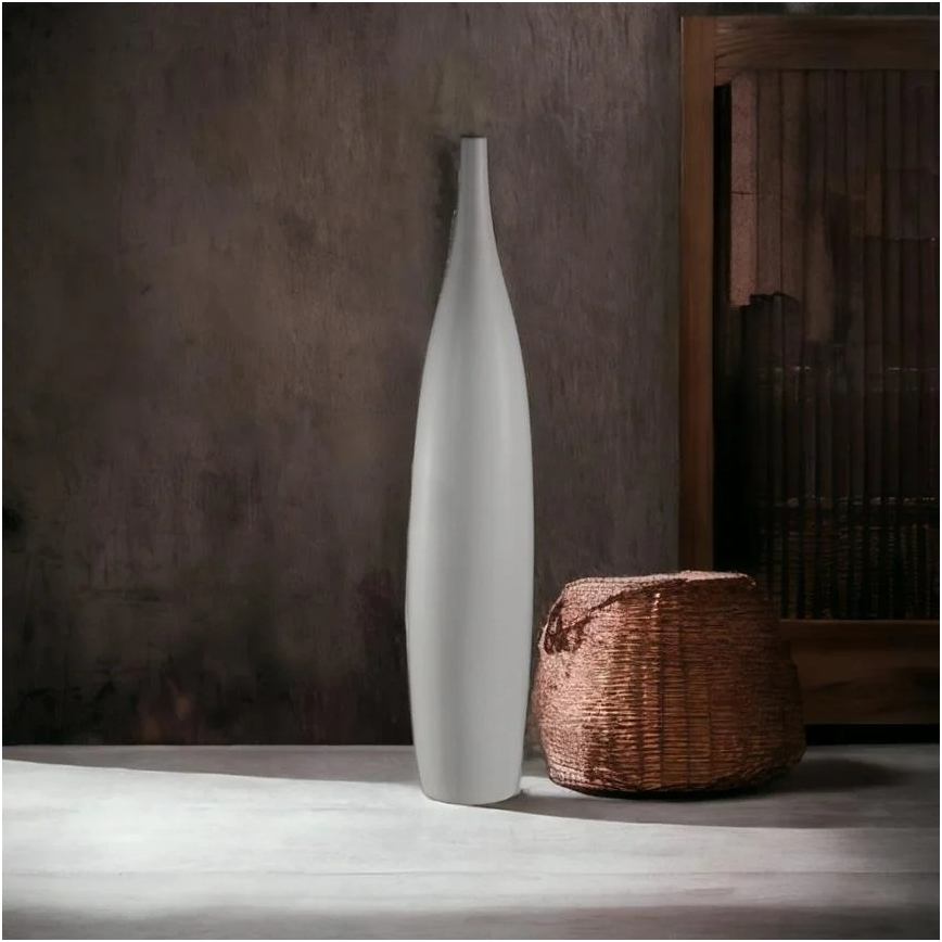 Keraminė vaza, 70 cm, balta