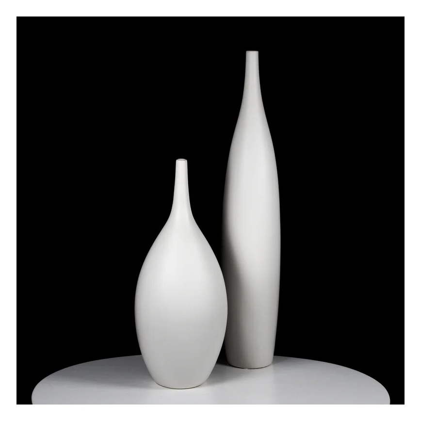 Keraminė vaza, 70 cm, balta
