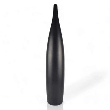 Keraminė vaza 70 cm matinė juoda