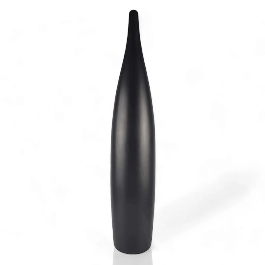 Keraminė vaza 70 cm matinė juoda