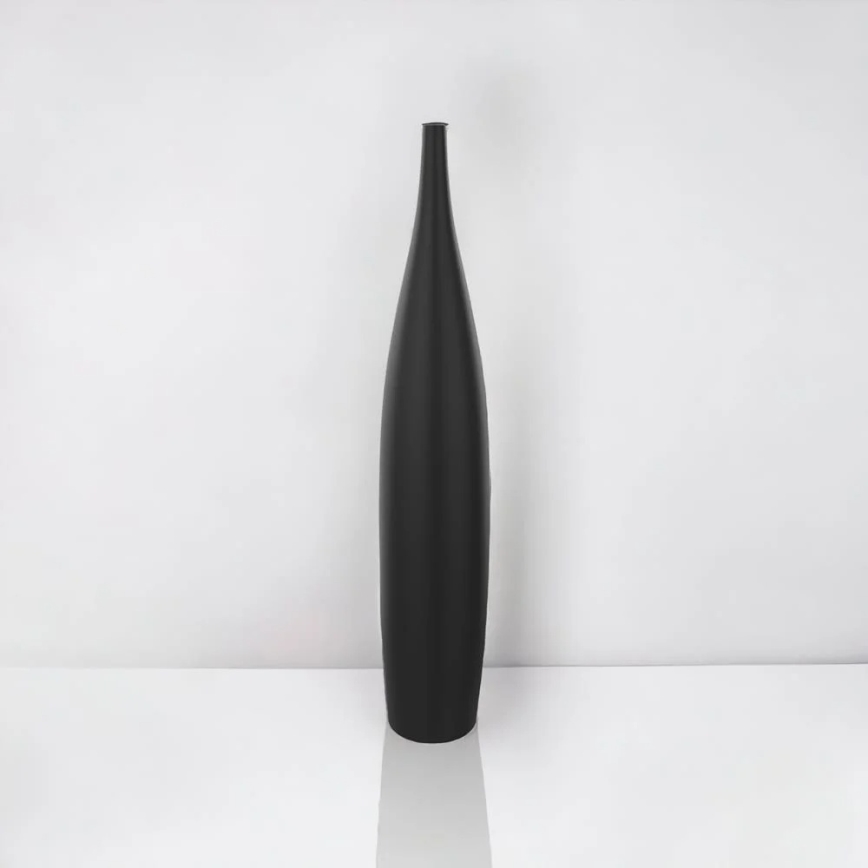 Keraminė vaza 70 cm matinė juoda