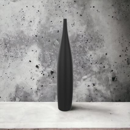 Keraminė vaza 70 cm matinė juoda