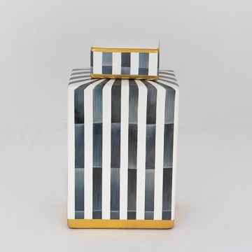 Keraminis indas 22x18x8 cm mėlyna/balta