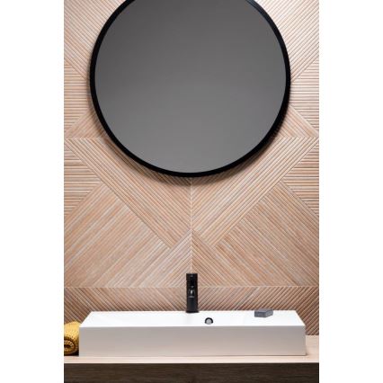 KFA Armatura 5032-815-81 - Praustuvo čiaupas + kriauklės nuotekų sistema su pertekliumi MOZA 15,2 cm matinė juoda