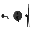 KFA Armatura 5039-401-81 - Vonios komplektas su paslėptu čiaupu MOZA matinė juoda