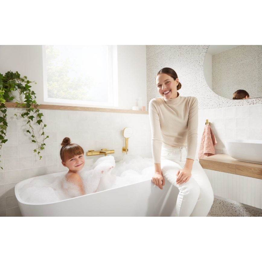 KFA Armatura 5754-010-31 - Termostatinis vonios maišytuvas MALAGA šlifuoto aukso