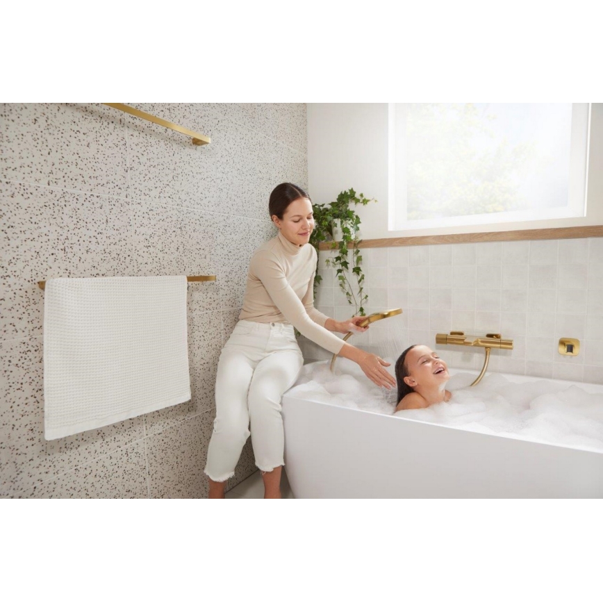 KFA Armatura 5754-010-31 - Termostatinis vonios maišytuvas MALAGA šlifuoto aukso