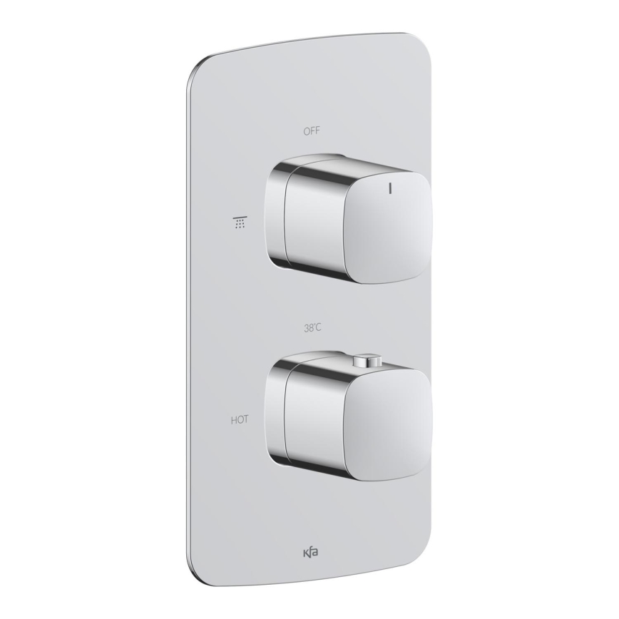 KFA Armatura 5759-001-00 - termostatinis potinkinis dušo maišytuvas MALAGA, blizgus chromas