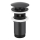 KFA Armatura 660-254-81 - Kriauklė kriauklės nuotekų sistema su pertekliumi CLICK-CLACK diametras 6,6 cm žalvaris/matinė juoda