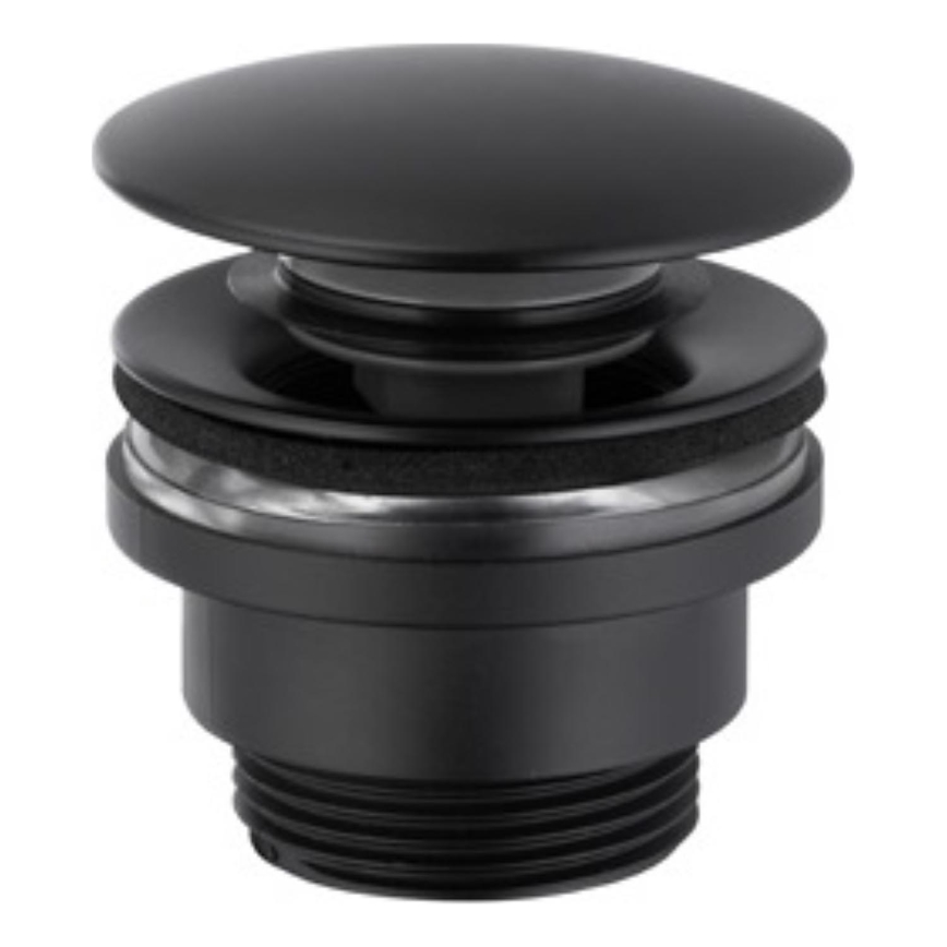 KFA Armatura 660-310-81 - Kriauklės atliekų surinkėjas CLICK-CLACK diametras 6,6 cm žalvaris/matinė juoda