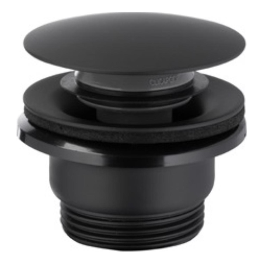 KFA Armatura 660-320-81 - Kriauklės atliekų surinkėjas CLICK-CLACK diametras 6,6 cm nerūdijantis/matinė juoda