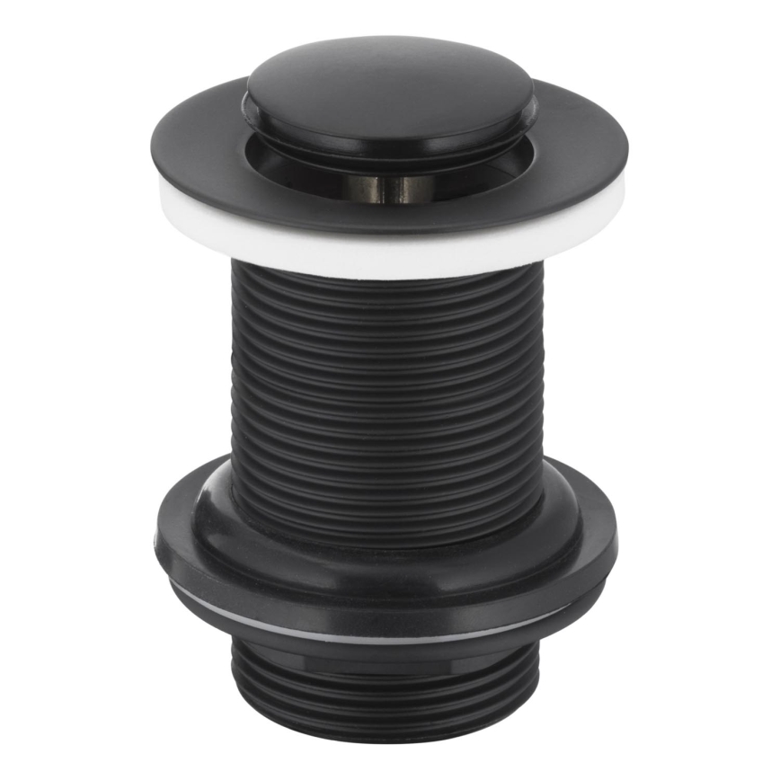 KFA Armatura 660-353-81 - Kriauklės nuotekų sistema be perviršio CLICK-CLACK diametras 6,2 cm žalvaris/matinė juoda