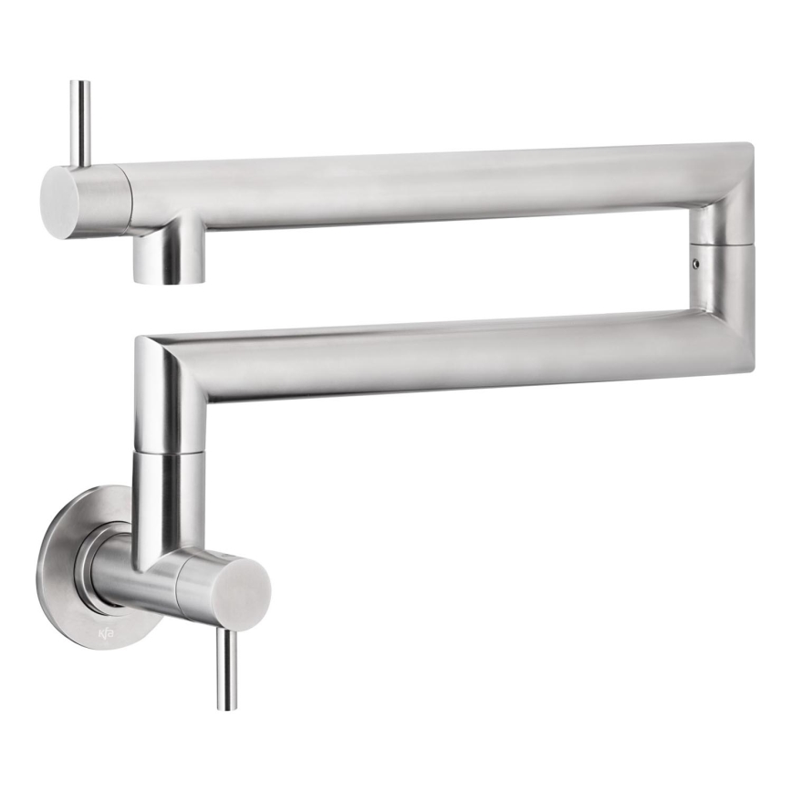 KFA Armatura 6623-030-22 - Virtuvinis čiaupas su jungtimi DUERO POT FILLER nerūdijantis