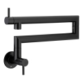 KFA Armatura 6623-030-81 - virtuvinis maišytuvas su šarnyru DUERO POT FILLER, nerūdijančio plieno/matinė juoda
