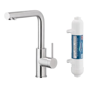 KFA Armatura 6623-912-22 - Filtruotas vandens čiaupas DUERO PURE nerūdijantis + filtras