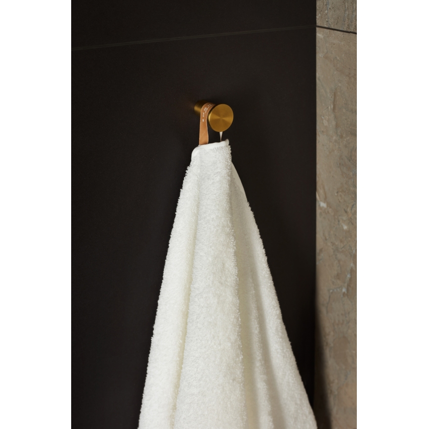 KFA Armatura 864-020-31 - Sieninis kabliukas TOWEL nerūdijantis/grindys auksas