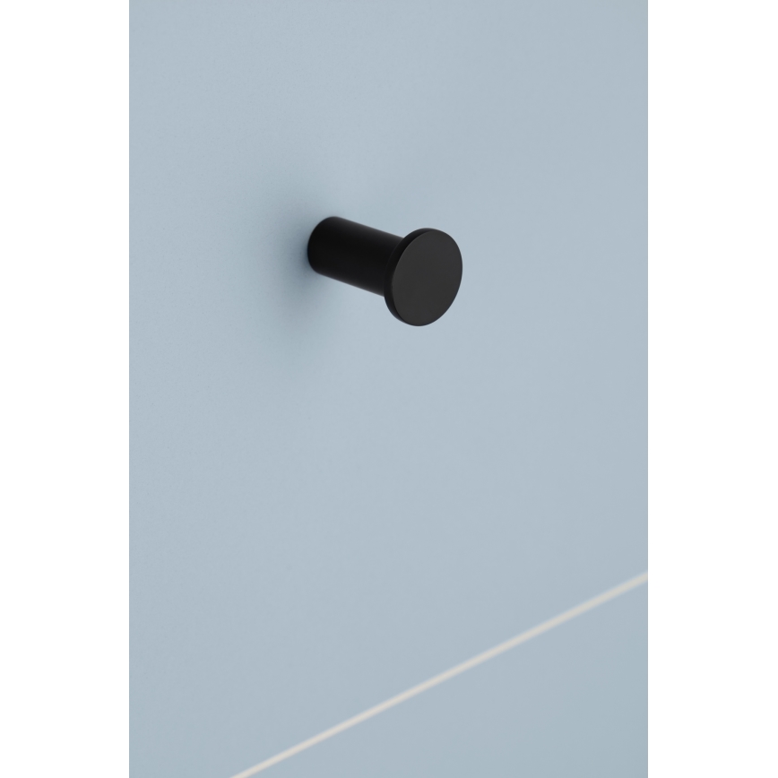 KFA Armatura 864-020-81 - Sieninis kabliukas TOWEL nerūdijantis/matinė juoda