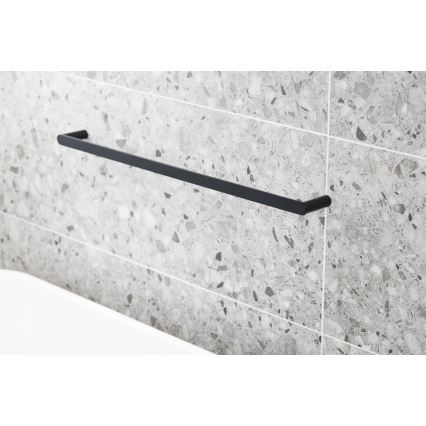 KFA Armatura 864-025-81 - Sieninė rankšluosčių kabykla 24 cm nerūdijantis/matinė juoda
