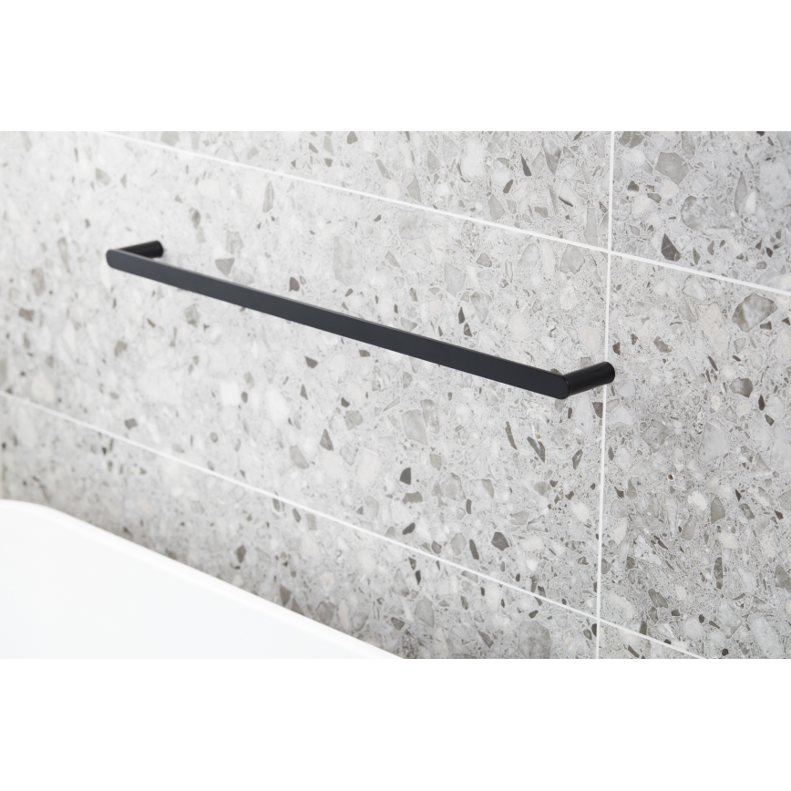 KFA Armatura 864-025-81 - Sieninė rankšluosčių kabykla 24 cm nerūdijantis/matinė juoda