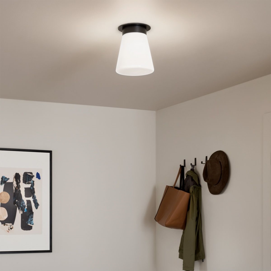 Kichler - ALBERS lubinis šviestuvas, 1xE27/40W/230V, skersmuo 21,6 cm, juodas