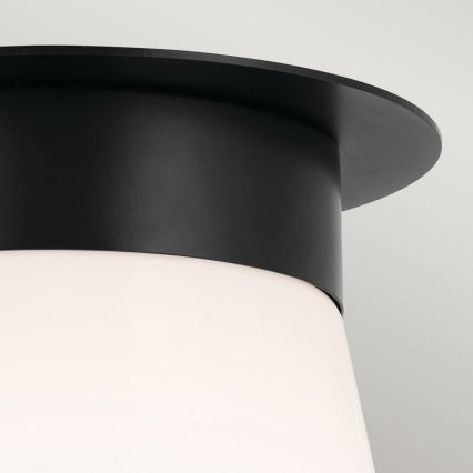 Kichler - ALBERS lubinis šviestuvas, 1xE27/40W/230V, skersmuo 21,6 cm, juodas
