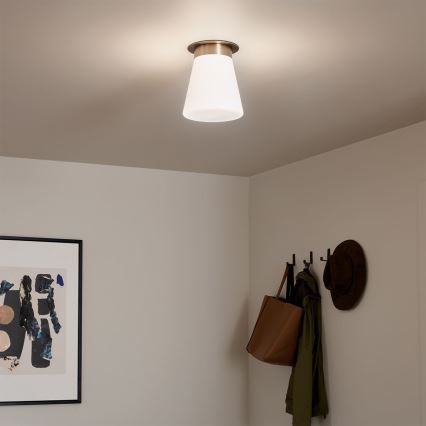Kichler - Lubinis šviestuvas ALBERS 1xE27/40W/230V skersmuo 21,6 cm bronzinis