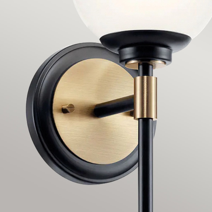 Kichler - LED vonios sieninis šviestuvas BENNO 2xG9/3W/230V auksinis IP44