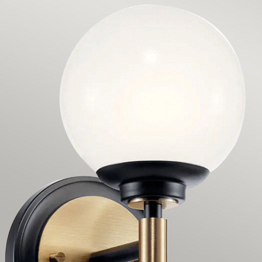 Kichler - LED vonios sieninis šviestuvas BENNO 2xG9/3W/230V auksinis IP44