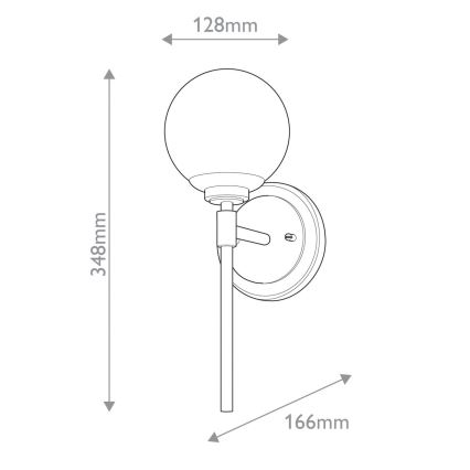 Kichler - LED vonios sieninis šviestuvas BENNO 2xG9/3W/230V auksinis IP44