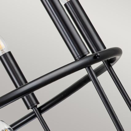 Kichler - Kabantis šviestuvas ant grandinės CAPITOL HILL 12xE14/40W/230V juodas