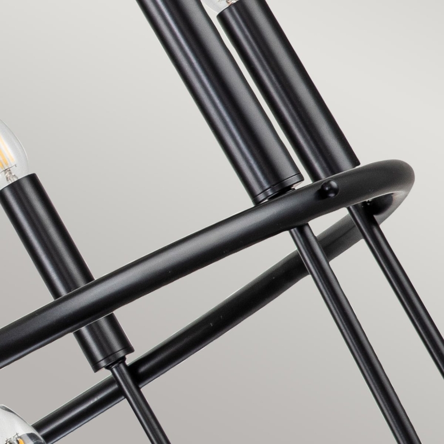 Kichler - Kabantis šviestuvas ant grandinės CAPITOL HILL 12xE14/40W/230V juodas