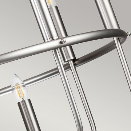 Kichler - Liustra ant grandinės CAPITOL HILL 12xE14/40W/230V matinis chromas