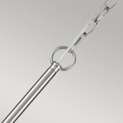 Kichler - Pakabinama liustra ant grandinės CAPITOL HILL 6xE14/40W/230V matinis chromas