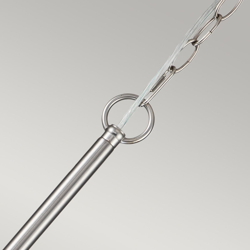 Kichler - Pakabinama liustra ant grandinės CAPITOL HILL 6xE14/40W/230V matinis chromas