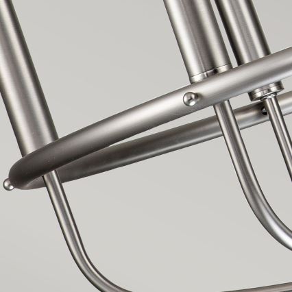 Kichler - Pakabinama liustra ant grandinės CAPITOL HILL 6xE14/40W/230V matinis chromas