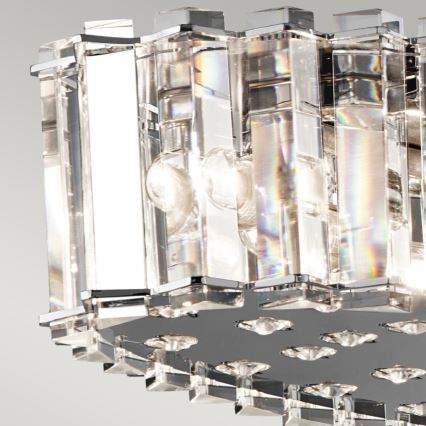 Kichler - LED Vonios pakabinamas sietynas CRYSTAL SKYE 12xG9/3W/230V IP44