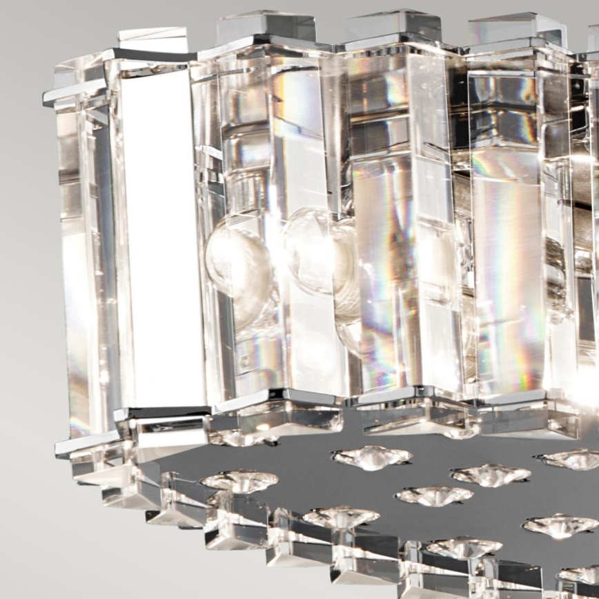 Kichler - LED Vonios pakabinamas sietynas CRYSTAL SKYE 12xG9/3W/230V IP44